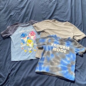 Trouble Mode Blue Kids T-Shirt